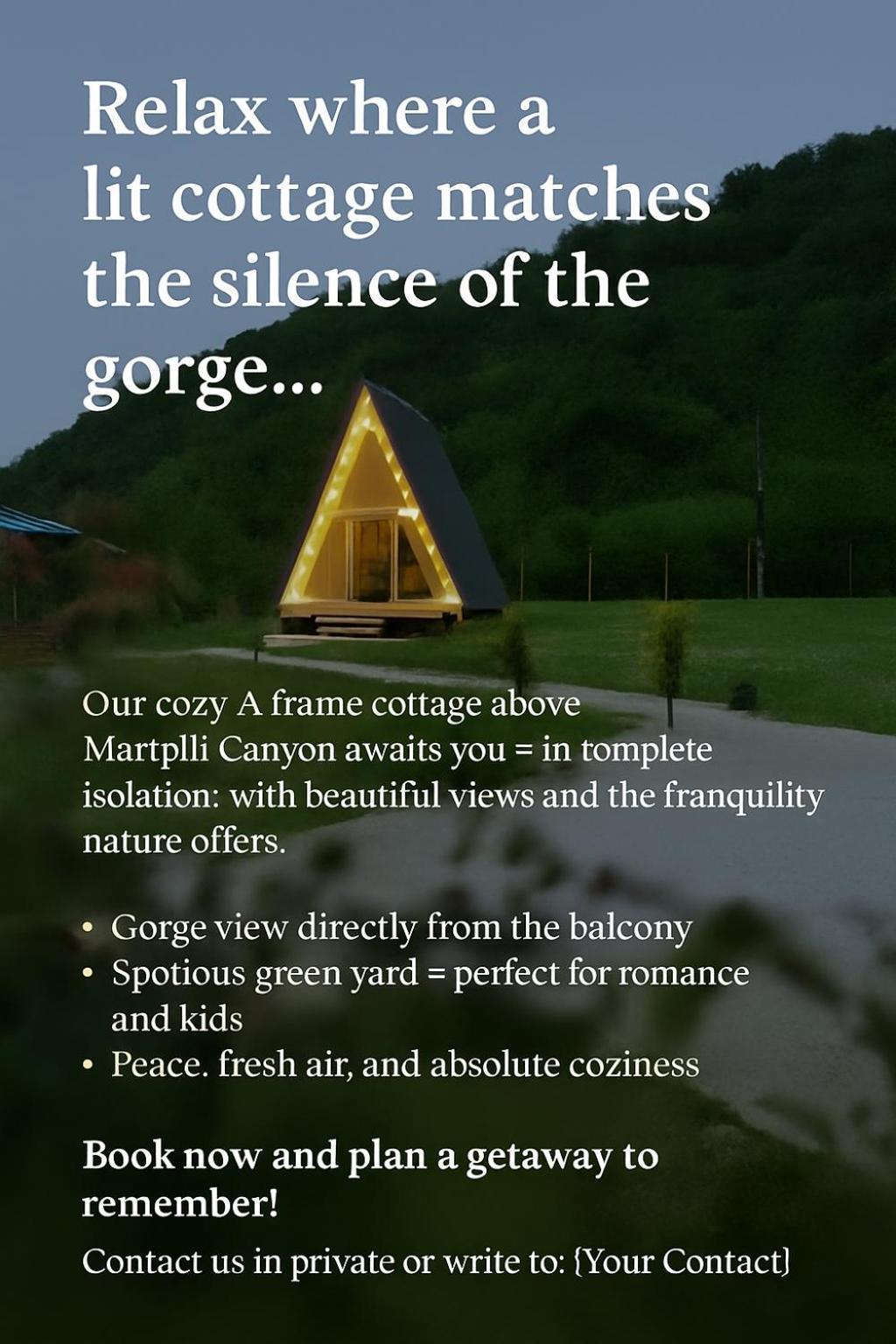 Luxury tent Canyon Garden